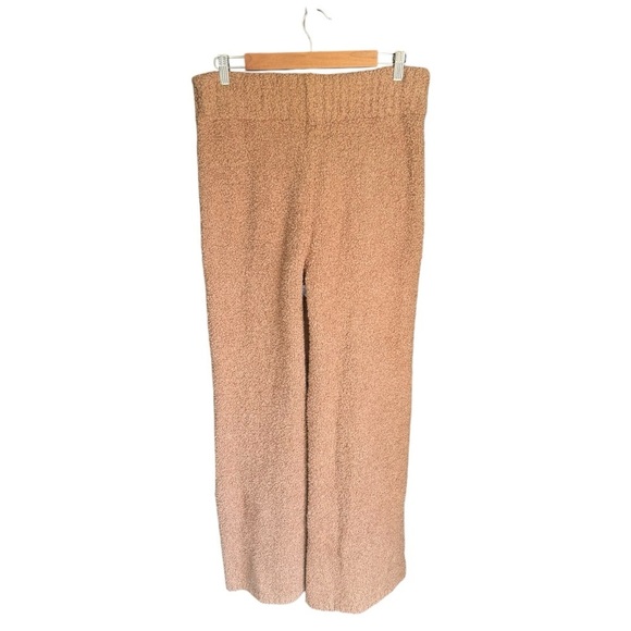 Skims - Cozy Knit Teddy Wide Leg Pants in Camel Sz L/Xl - Picture 4 of 6